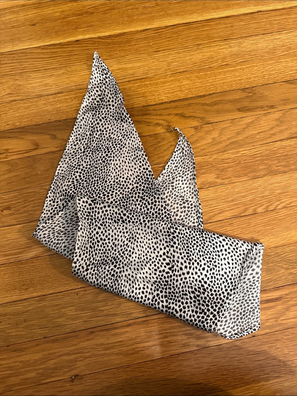 Black and White Speckle Scarf